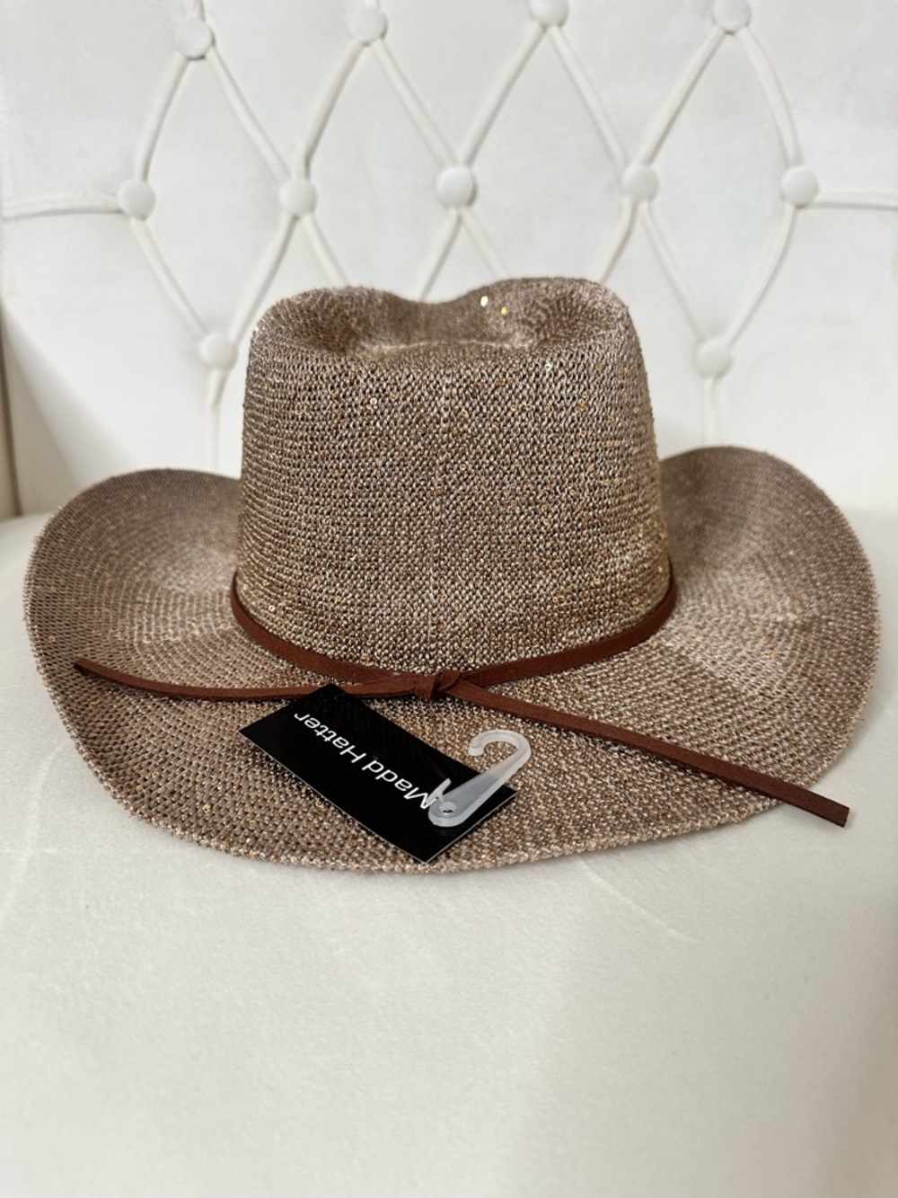Gold Sparkle Cowboy Hat Western Style NWT Festival Ranch Hat